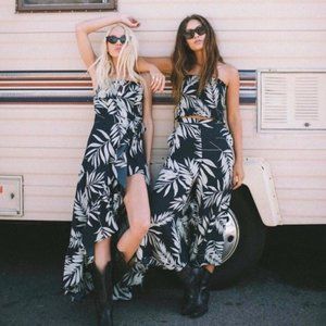 SHOW ME YOUR MUMU Rocco Ruffle Romper Maxi